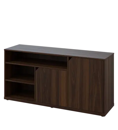 KU2-15DN3 P skříňka nízká 2-dveřová, nika, 740x1522x400, provedení pravé, ořech královský